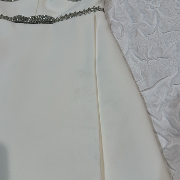 Self Portrait White with Rhinestones dress. - Picture 3 of 6